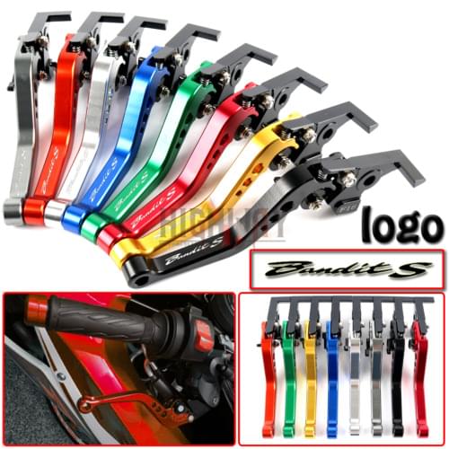 Motorcycle Brake Handle Bar Lever CNC Aluminum Short Adjustable Brake Clutch levers For Suzuki GSF650 BANDIT 2007 07
