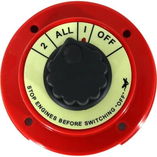 Marine Boat Yacht Battery Selector Switch 6-32V Both 1 2 OFF Replacement