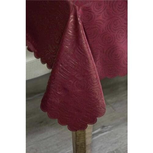 Scrub 160*220 table cloth 12 personality Burgundy Rose Pattern 420023480