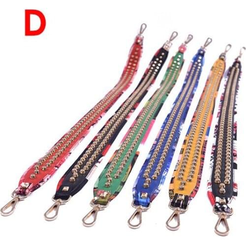 HJKLColored Belt Bags Strap Accessories for Women Rainbow Adjustable Shoulder Hanger Handbag Straps Decorative Handle Ornament