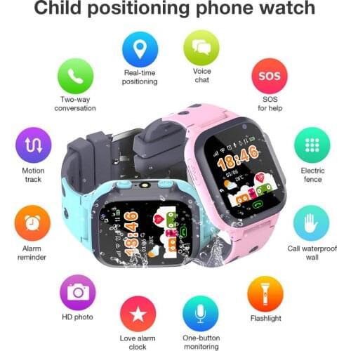 Q16 Life Waterproof Childrens Watch 1.44" Camera GPS Positioning SIM Card Smart Watch With Breathing Light USB APP Phone Watch