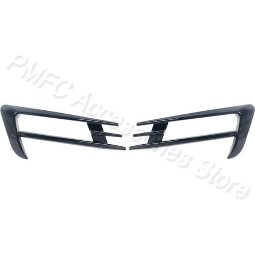 X-CAR Left Right Front Bumper Fog Light Grilles Fog Lamp Trim Cover Car Accessories For VW Golf 7 MK7 2014 2015 2016 2017