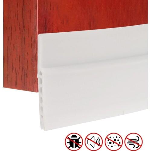 Under Door Draft Stoppers Window Door Bottom Self Adhesive Silicone Rubber Seal Weathering Strip Door Sealing Bar Window Sealing