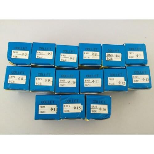 1PCS Precision ER25 Spring Collet Set (From 2mm-16mm) for CNC milling tool