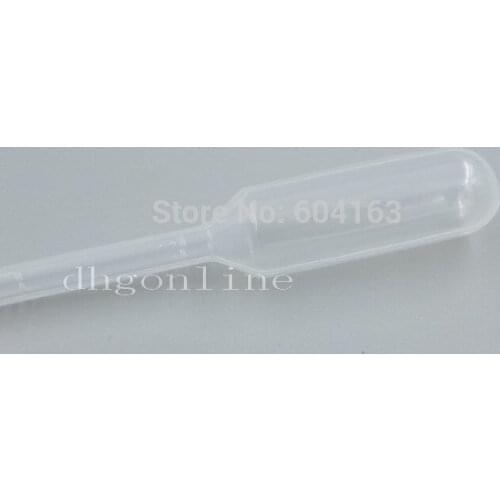 100 pcs 1ml Pasteur Pipettes Graduated Disposable plastic Clear