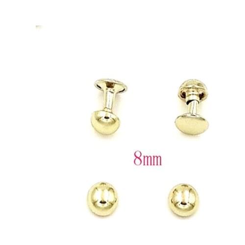 1000sets mushroom DOME Round Stud Rivet leathercraft finding / iron