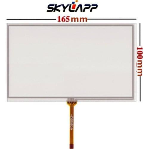 2 Pcs New 7''inch touch panel 7 inch 165mm*100mm digitizer For Car DVD navigation touch screen Glass Free shipping