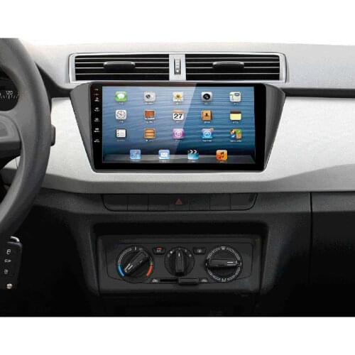 9.0" Car DVD Player GPS Navigation headunit multimedia For Skoda Rapid 2015 audio radio tape recorder frame