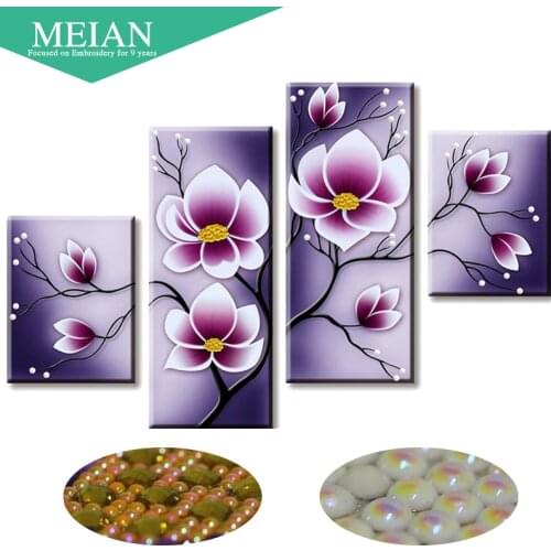 Meian,Special Shaped,Diamond Embroidery,Flower,Tulip,5D,Diamond Painting,Cross Stitch,3D,Diamond Mosaic,Decoration,Christmas