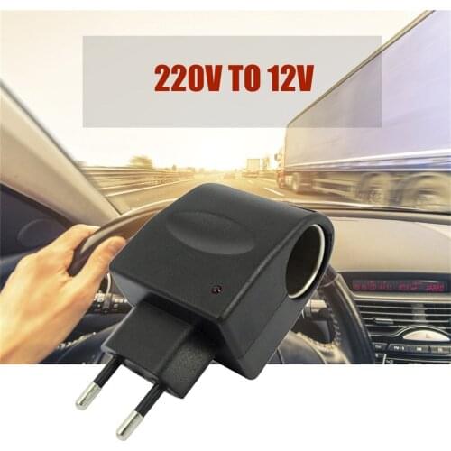 220V AC to 12V DC Automotive Power Converter Adapter Cigarette Lighter Power Socket Plug Accessories Car Auto Replacement Part