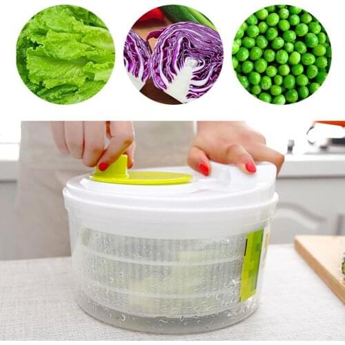 Large Manual Salad Vegetable Fruits Washer Spinner Lettuce Dryer Dehydrator