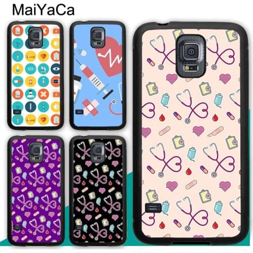 Medical Medicine Design Nurse Pattern Case For Samsung A21S A20e A71 A51 A10 A40 A50 A70 Galaxy S20 Plus S10 S9 Note 20 Ultra