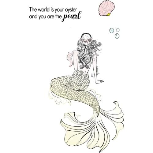 DABOXIBO Mermaid Clear Stamps Mold For DIY Scrapbooking Cards Making Decorate Crafts 2021 NEW Arrival