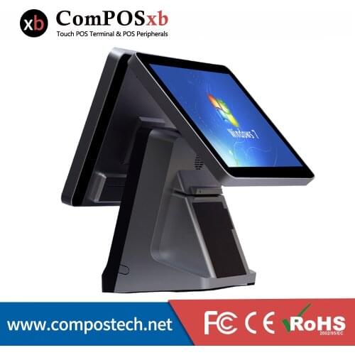 Cheap POS System Windows 15 inch TFT LCD Retail Shop Cashier Pos Build-in 80mm Thermal Printer