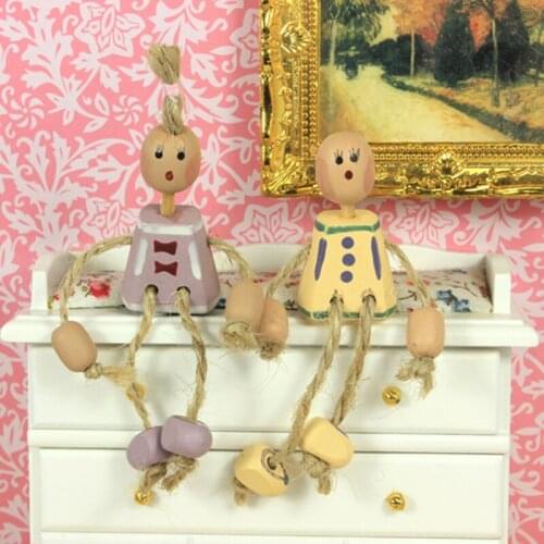 G07-X185 children baby gift Toy 1:12 Dollhouse mini Furniture Miniature rement Doll accessories Scarecrow furnishings 2pcs/set