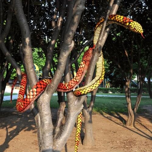 Fancytrader Giant Stuffed Soft Plush Cartoon Emulational Animal Snake Pillow Toy 110'' / 280cm Baby Gift