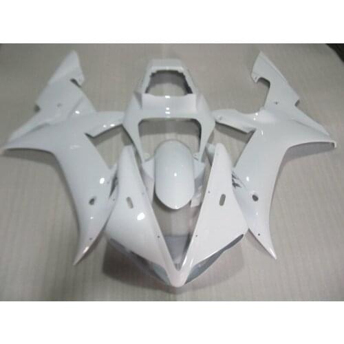 Motorcycle Fairing kit for YZFR1 02 03 YZF R1 2002 2003 yzfr1 YZF1000 Whole white ABS Fairings set+7gifts YM56