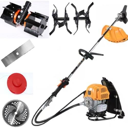 Mower 4-stroke backpack-type small household multi-function agricultural Brushcutter,gasoline harvester,garden wasteland weeding