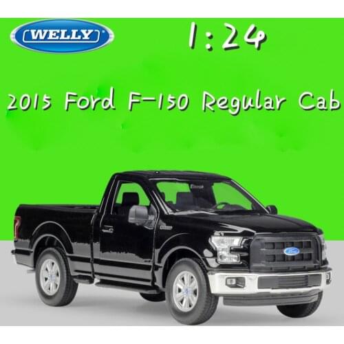 WELLY 1:24 Scale Metal Classic 2015 Ford F-150 Regular Cab Model Car Truck Diecast Vehicle Alloy Toy Car For Children Collection