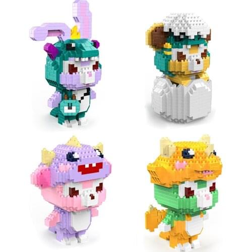Micro Building Blocks Cute Cos ShellieMay StellaLou Gelatoni Duffy Mini Diamond Brick Figures Toys For Children Birthday Gift
