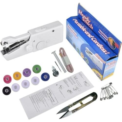Mini Hand-held Electric Sewing Machine Multifunctional Household Pocket Semi-automatic Sewing Machine Easy Stitching