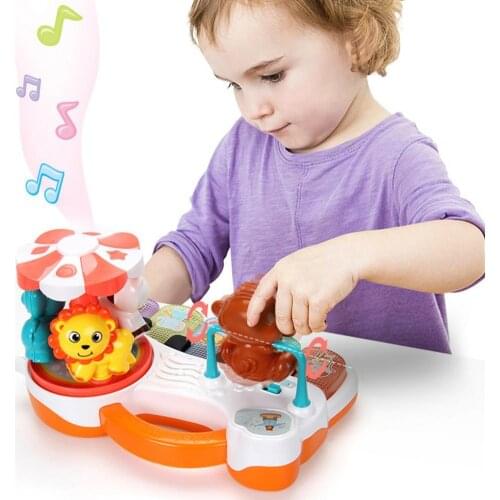 Animal Shape Multifunctional Musical Carousel Piano Educational Toy Kids Gift