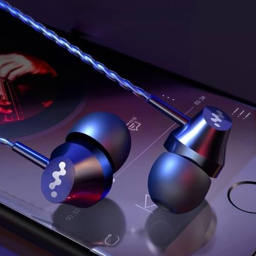 HD Clear In-ear Earphones Super Bass Stereo Ergonomic 3.5mm Jack Wired Headphones Headset Earbuds With MIC For Iphone Xiaomi PC