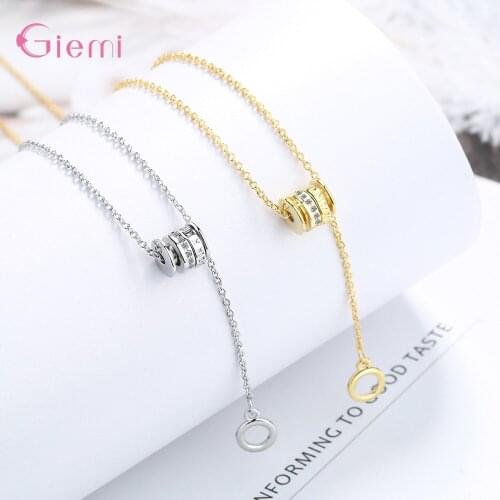 New Arrival 2020 Long Chain Pendant For Woman Cute 925 Sterling Silver Necklace Choker Fashion Wedding Jewelry Gift