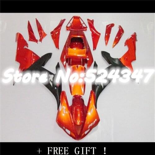 Orange black fairing kit for YZF-R1 02-03 YZF R1 02 03 YZF 1000 R1 2002 2003 motorcycle fairing parts