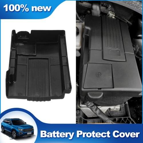 Engine Battery Dustproof Negative Electrode Waterproof Protective Cover for Skoda Kodiaq Octavia 5E A7 VW Tiguan L 2016 - 2018