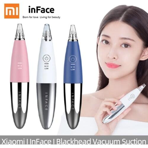 Xiaomi InFace Blackhead Remover Vacuum Pore Cleaner T Zone Dermabrasion Removal Acne Sebum Skin Care Beauty Tool USB Charge