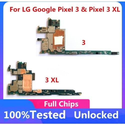 Unlocked For LG Google Pixel 3 and Pixel 3 XL Motherboard Original Logic Board For LG Google Pixel 3/3XL With Android Mainboard