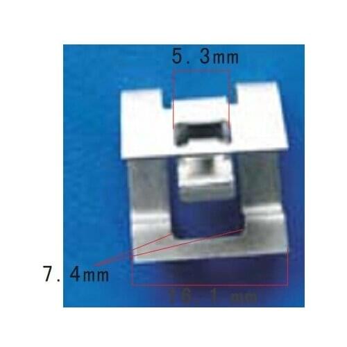 Shhworldsea Free Shipping 100pcs Hardware Zinc Clear Iron Sheet Metal Fastener Clip For Toyota