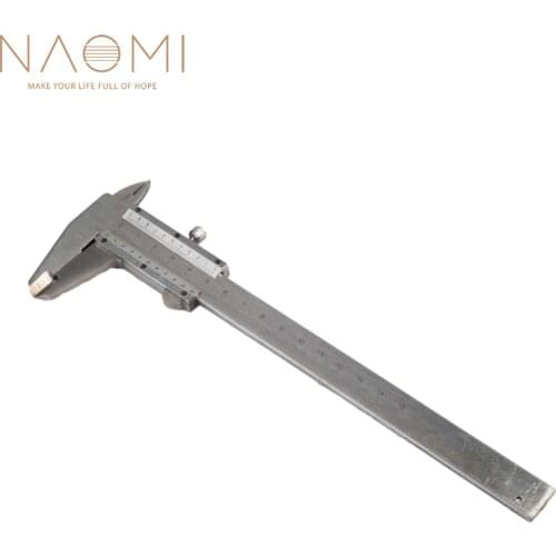 NAOMI Music Instrument Measurement Tool For Violin Guitar Vernier Caliper 6" 0-150mm 0.02mm Metal Calipers Gauge Micrometer