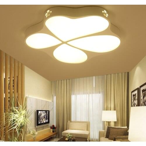 Master bedroom lamp warm and romantic LED Ceiling Lights flower type creative living room lamp simple lamps LU80496