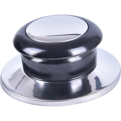 Heat-Resistant Pot Pan Lids Knob Lifting Handle Black And Silver Home Kitchen Cookware Replacement Parts