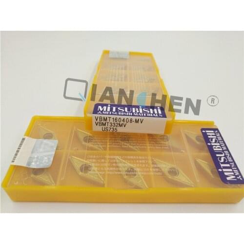 Mitsubishi 10pcs/lot VBMT160404 08 MV US735 Internal Turning Tool Hard Alloy