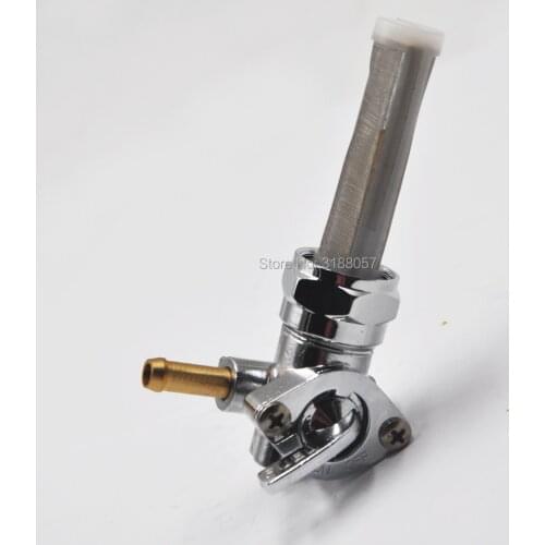 Fuel Valve chrome petcock fit for Harley Davidson Petcock Right Outlet Spigot Custom Sportster