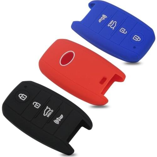 Kutery 4 Buttons Remote Car Key Case Silicone Protect Shell For KIA K3 K5 Forte Sorento Optima Rio Carens Cerato