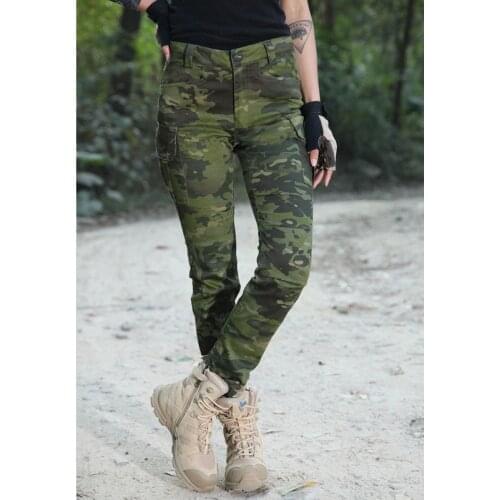2017 New Multicam Camouflage Woman Tactical Long Pants Woman Tactical Pants 4 Optional Colors MCBK MCA MC MTP