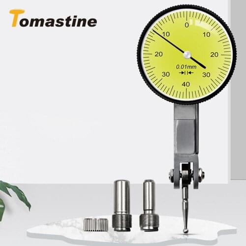 0-40-0 0.01mm Universal Measuring Instrument Tool Accurate Dial Gauge Test Indicator Precision Metric with Dovetail Rails Mount
