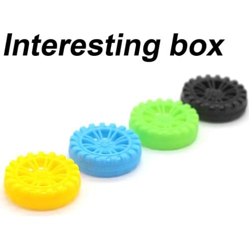 2 * 26mm narrow plastic wheel DIY manual 4WD remote control car robot model toy wheel accessories