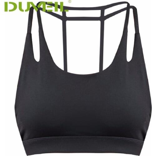 2018 Push Up Bra Women Shakeproof Bra Double Shoulder Strap Bra Parachute Bandge Yoga Fitness Sports Underwear Elastic Brassiere