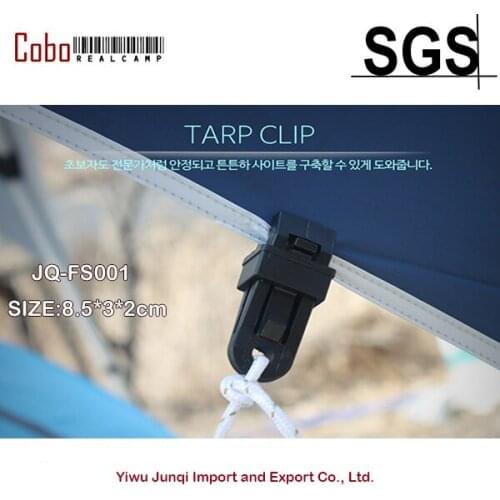 4Pcs Camping Awning Clamp Set Plastic Tarp Clips Tent Canopy Accessories