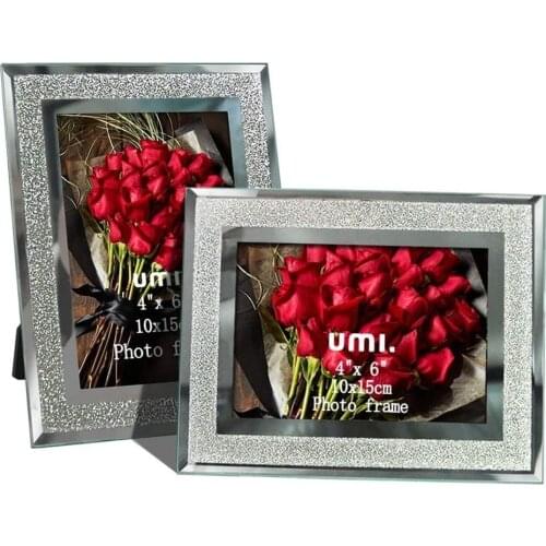 6/7 Inch Modern Colorful Glass Photo Frame Living Room Ornaments