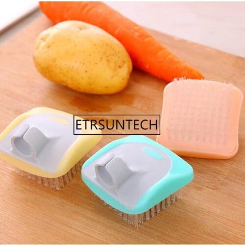 96pcs Useful Kitchen Mini Fruits Vegetables Cleaning Brush Fingers Protection Potato Radish Cleaning Brushes