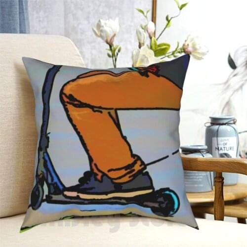 Scooter Cruiser-Stunt Scooter Trick Pillow Case Printed Home Soft DIY Pillow cover Stunt Scooter Scooter Outdoor Sports