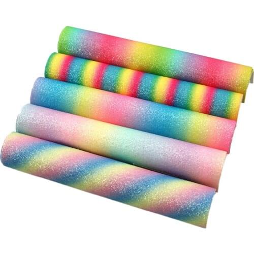 David accessories 4pcs/set A5 15*21cm Glitter Faux Synthetic Leather Fabric Set DIY Bow Bag Earrings Craft Materials,1Yc10089