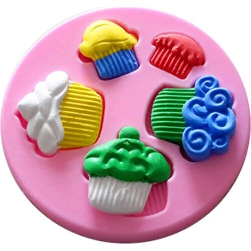 Ice cream shape 3D baking mould Silicone Mold Fondant Chocolate Molds Cake Decorating Tools F0706