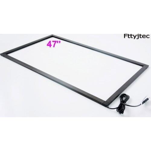 Fttyjtec Multi Points 47 Inch IR Touch screen panel overlay Truly 10 points Infrared Touch screen frame For LED TV
